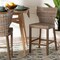 Bali & Pari Enver Modern Bohemian Grey Kubu Rattan and Mahogany Wood Counter Stool 245-13716-ZORO - alternate 4